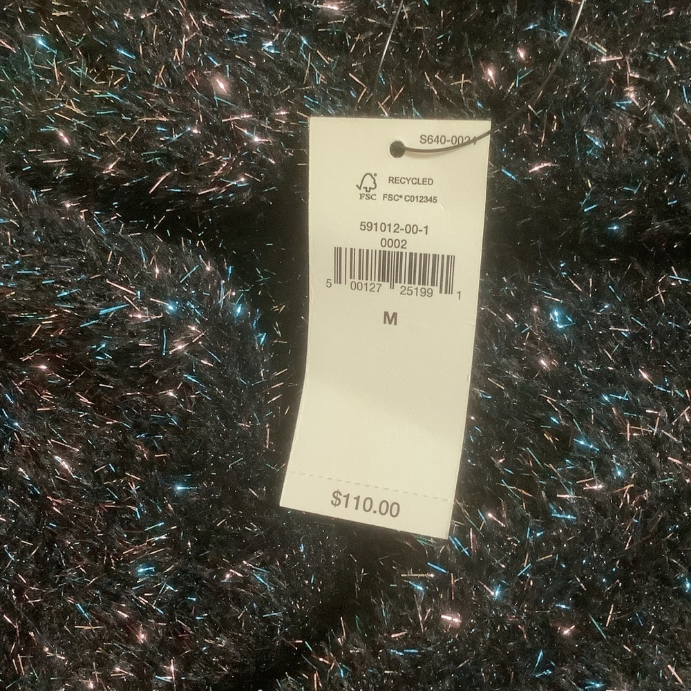 ✨ Banana Republic Metallic Eyelash Sweater – NWT – Size M – $110 Retail - Picture 7 of 11